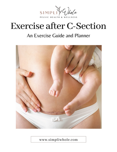 Exercise after C-Section Guide and Planner