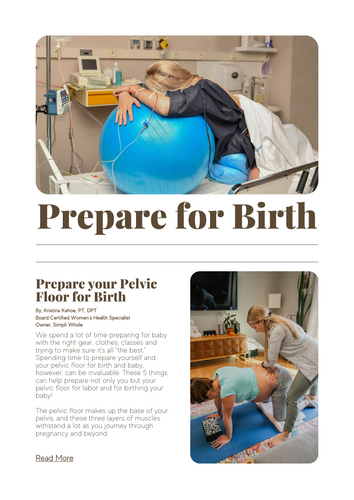 Prepare your Pelvic Floor for Labor and Birth