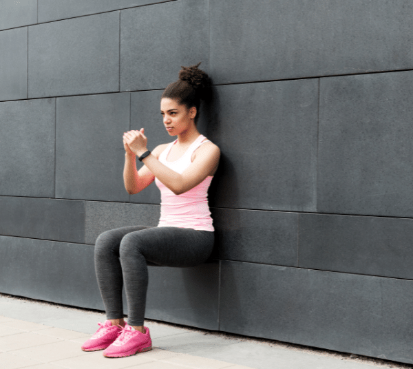 hip exercise wall squat